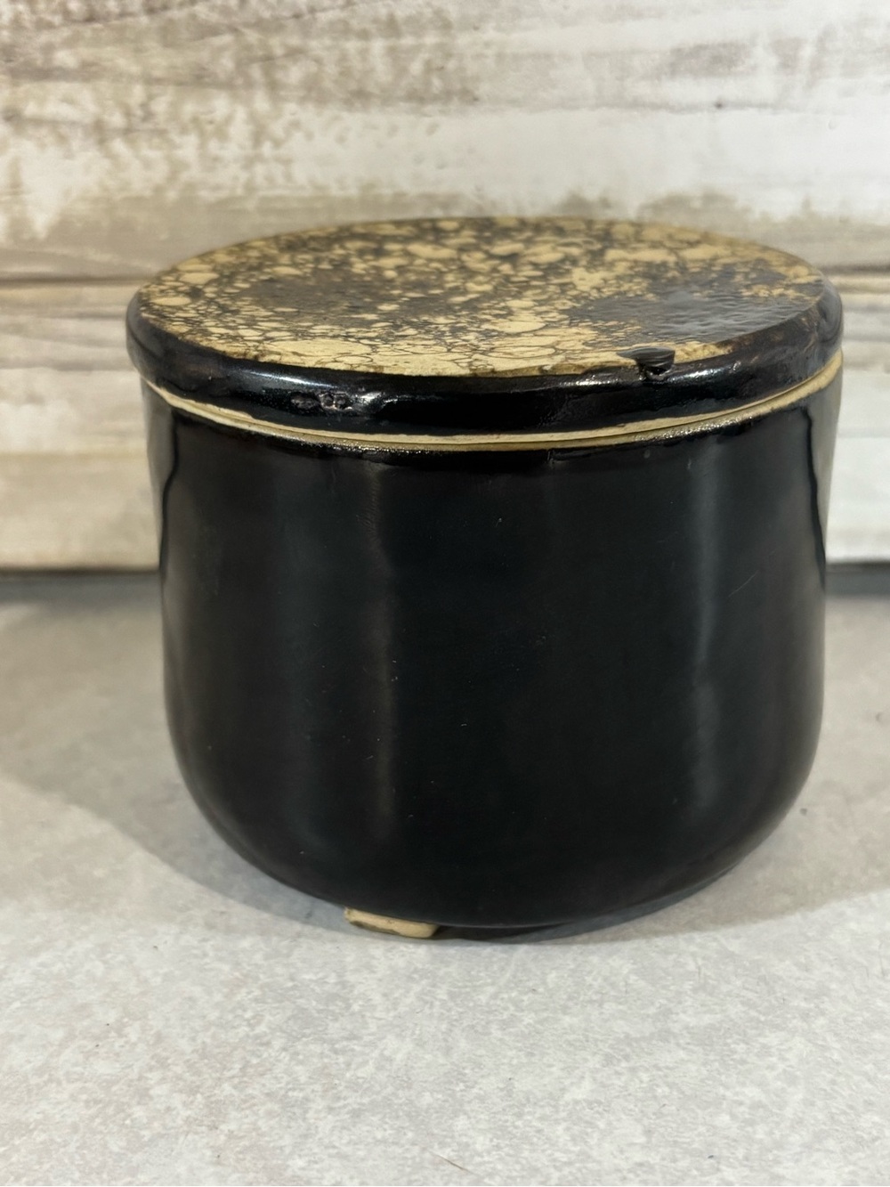 Cute little handmade French Butter Bell pottery